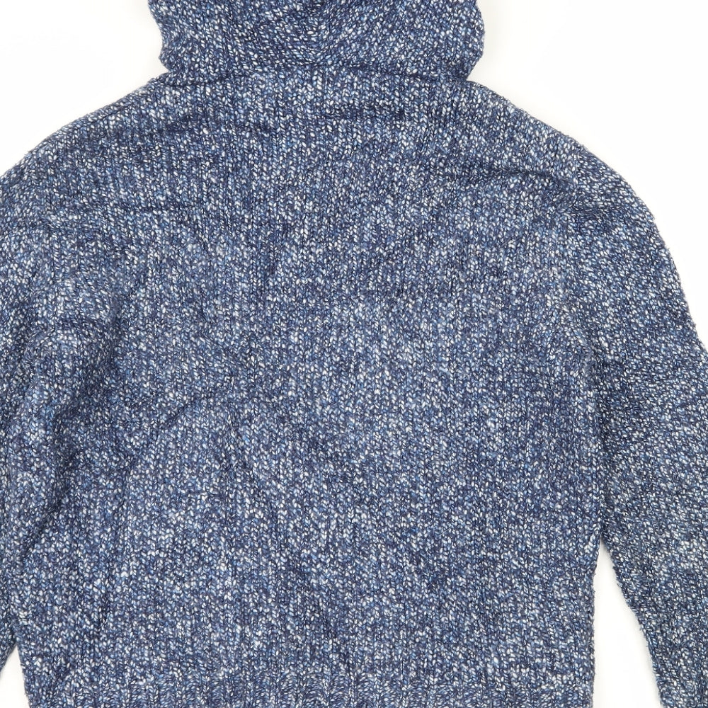 Phase Eight Womens Blue  Knit Full Zip Hoodie Size S