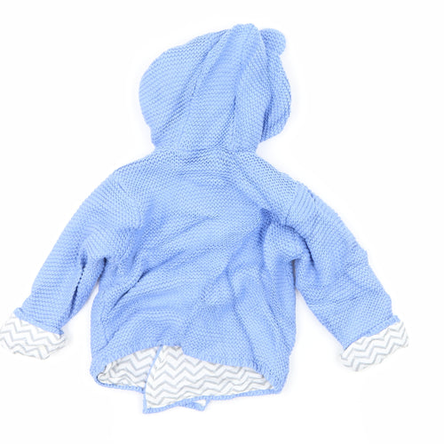 Marks and Spencer Baby Blue  Knit Cardigan Jumper Size 9-12 Months