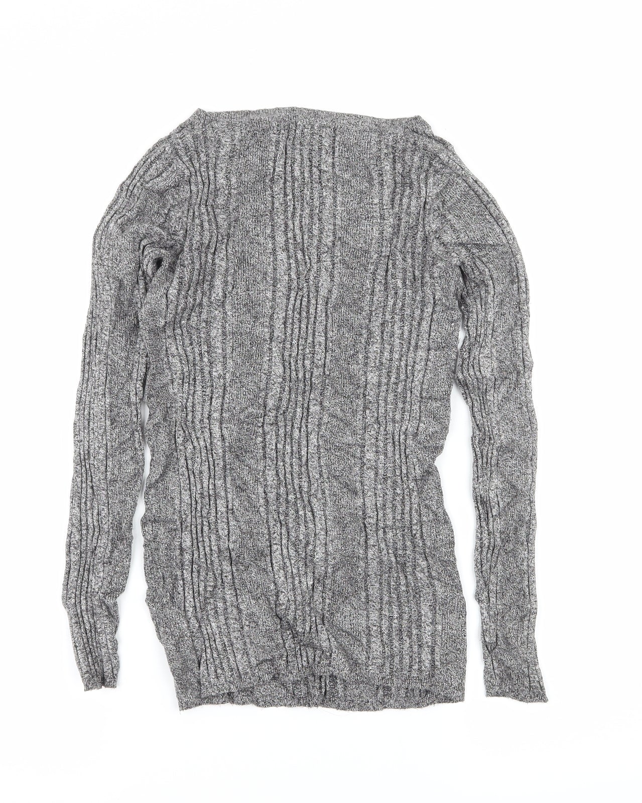 Marks and Spencer Womens Grey  Knit Basic T-Shirt Size 10