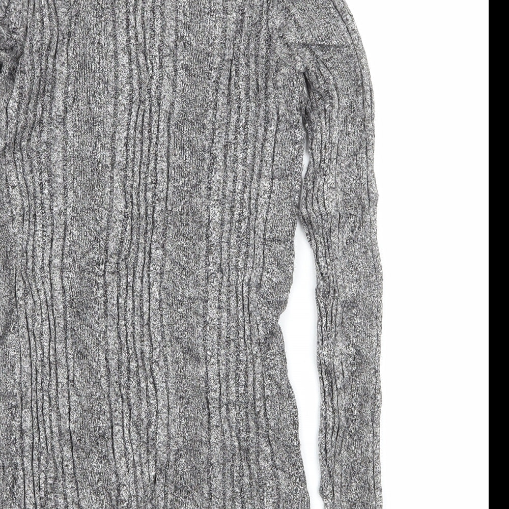 Marks and Spencer Womens Grey  Knit Basic T-Shirt Size 10