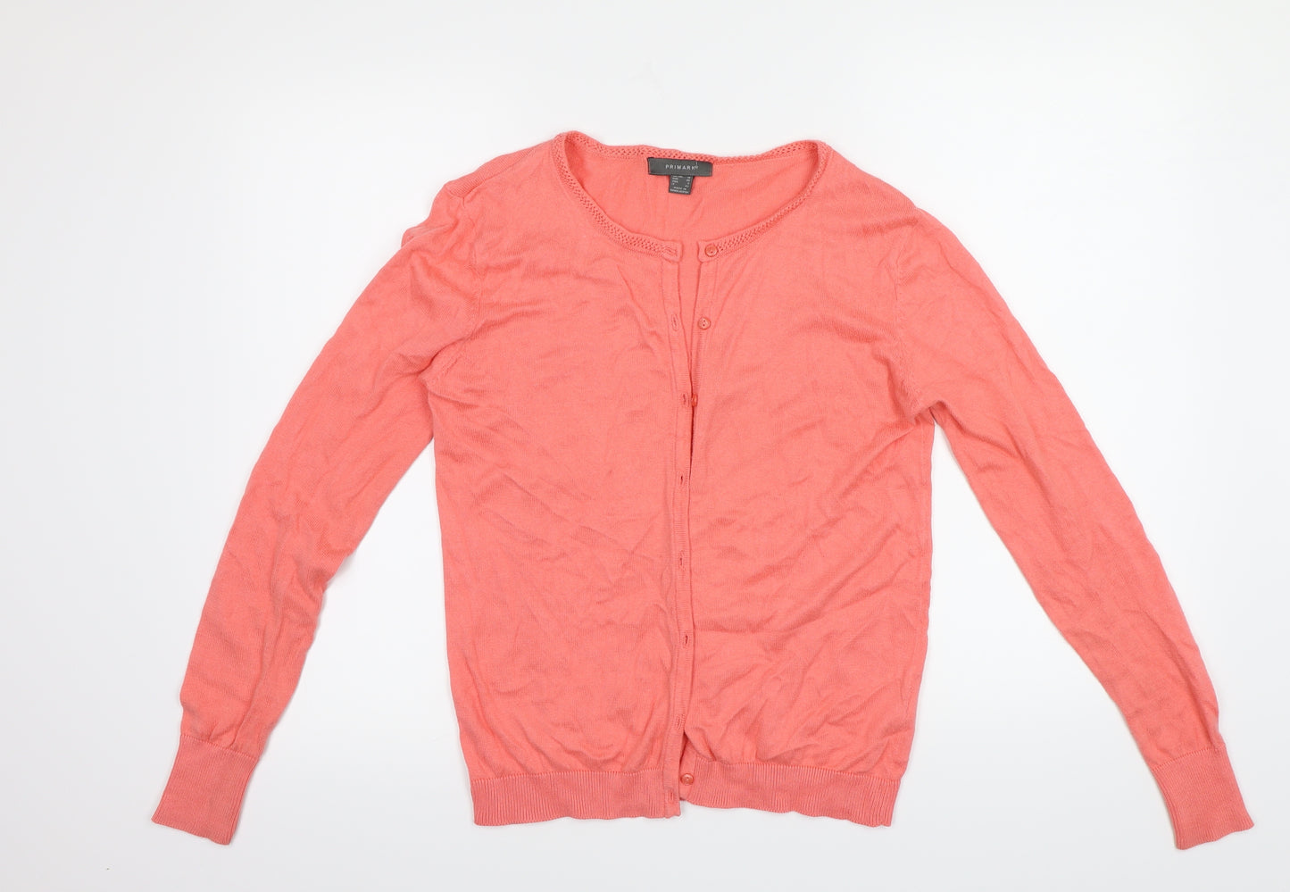 Primark Womens Orange   Cardigan Jumper Size 10