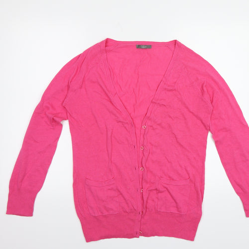 South Womens Pink   Cardigan Jumper Size 12