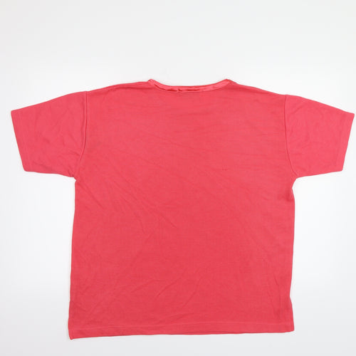 Carolyn Taylor Womens Pink   Basic T-Shirt Size M