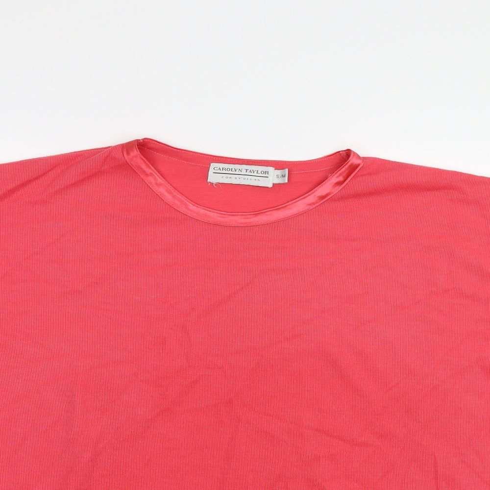 Carolyn Taylor Womens Pink   Basic T-Shirt Size M