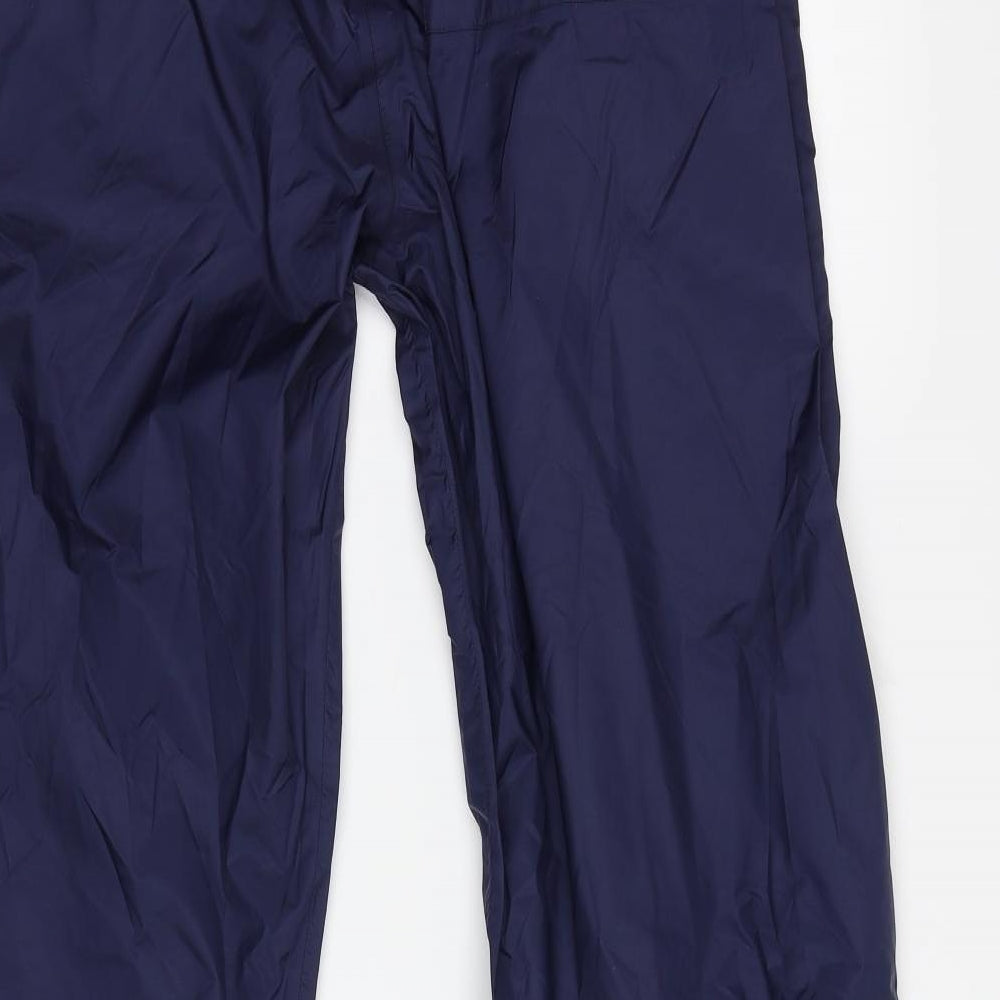 Tresspass Mens Blue   Rain Trousers Trousers Size XL