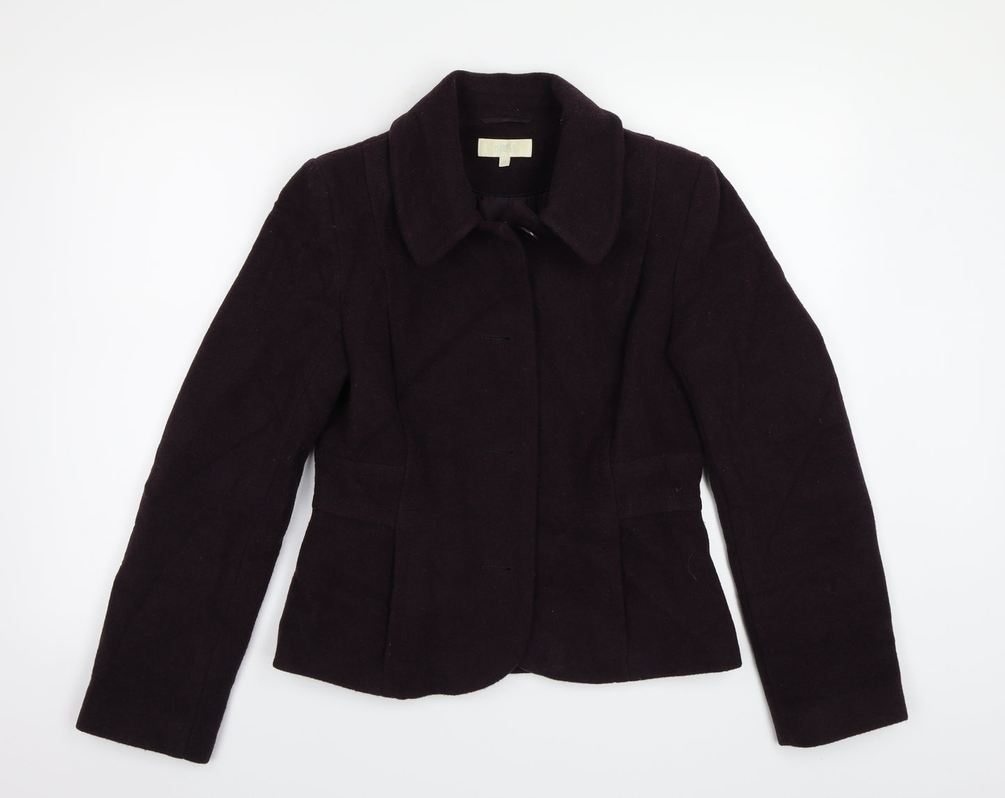 Marks and Spencer Womens Purple   Jacket Coat Size 10