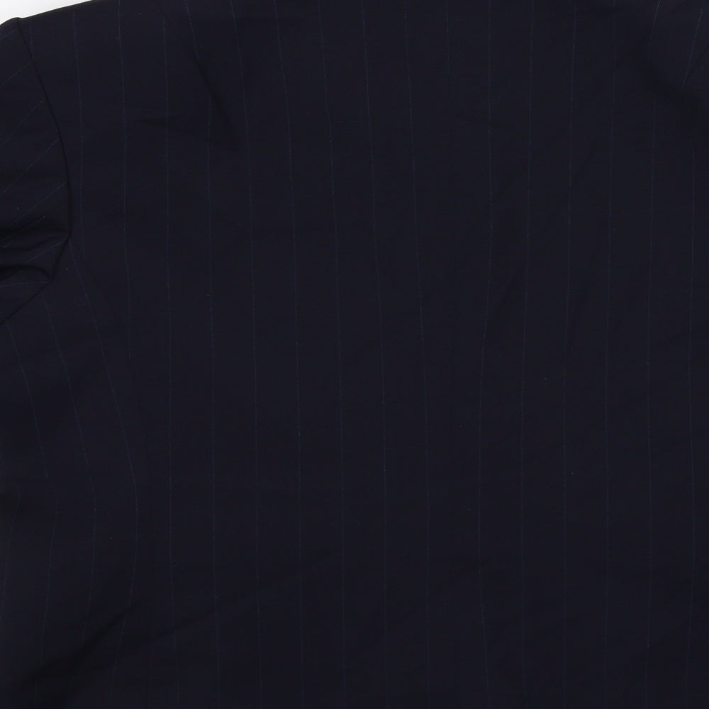 Wardrobes Womens Blue Striped  Jacket Suit Top Size 10