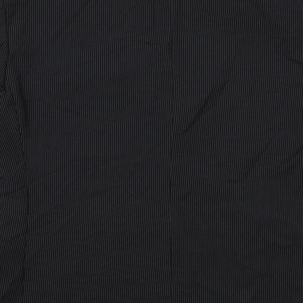 Burton Mens Black Striped  Jacket Suit Size 38