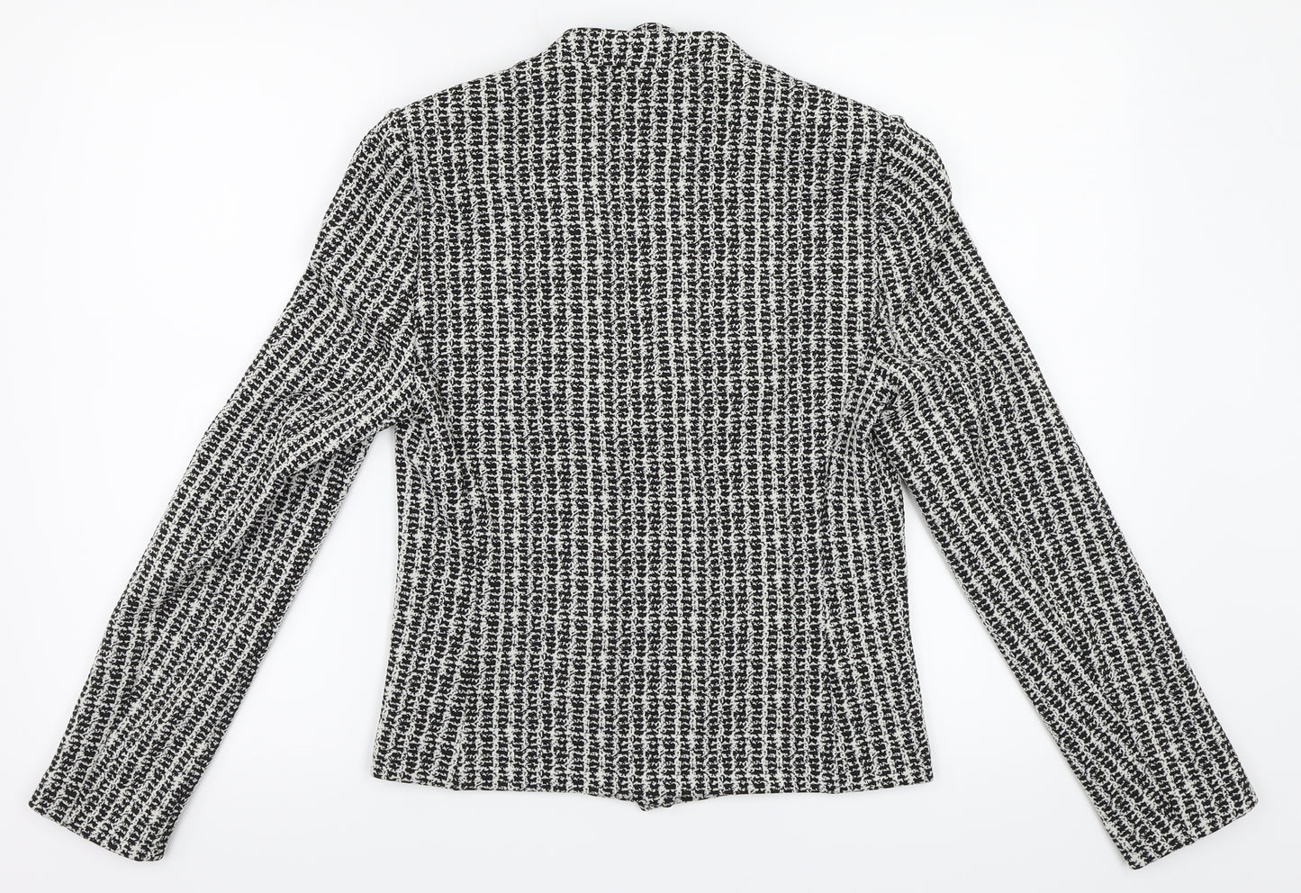 M&S Womens Multicoloured Houndstooth  Jacket Blazer Size 8