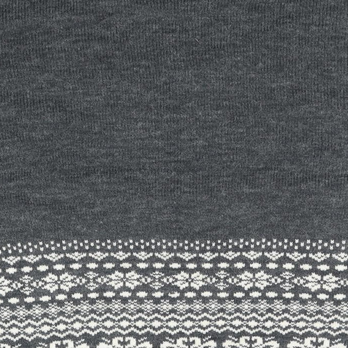 Purple Womens Grey   Pullover Jumper One Size