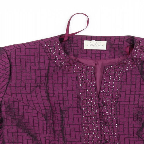 Eastex Womens Purple   Cardigan Jumper Size 16