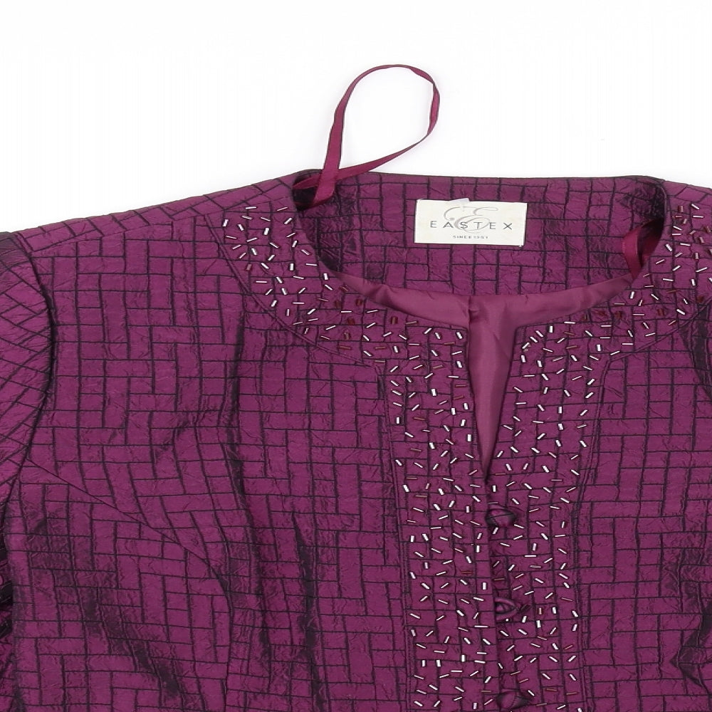 Eastex Womens Purple   Cardigan Jumper Size 16