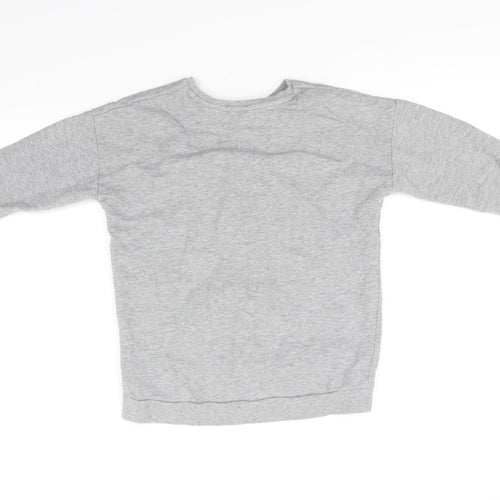 Bluezoo Girls Grey   Pullover Jumper Size 9-10 Years