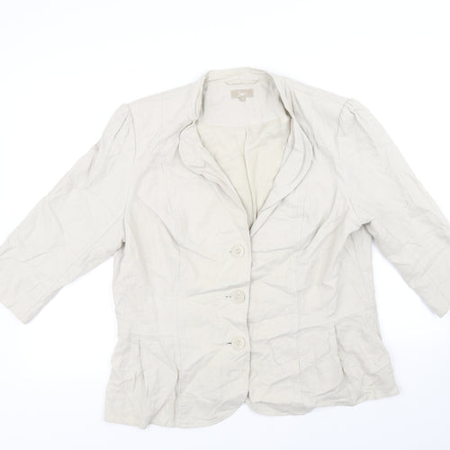 Soon Womens Beige   Jacket  Size 10