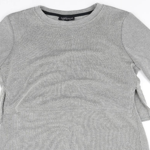 Topshop Womens White   Fit & Flare  Size 8