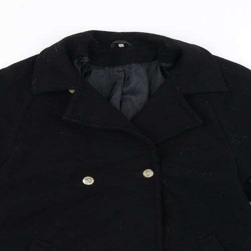 Preworn Womens Black   Jacket Coat Size 16