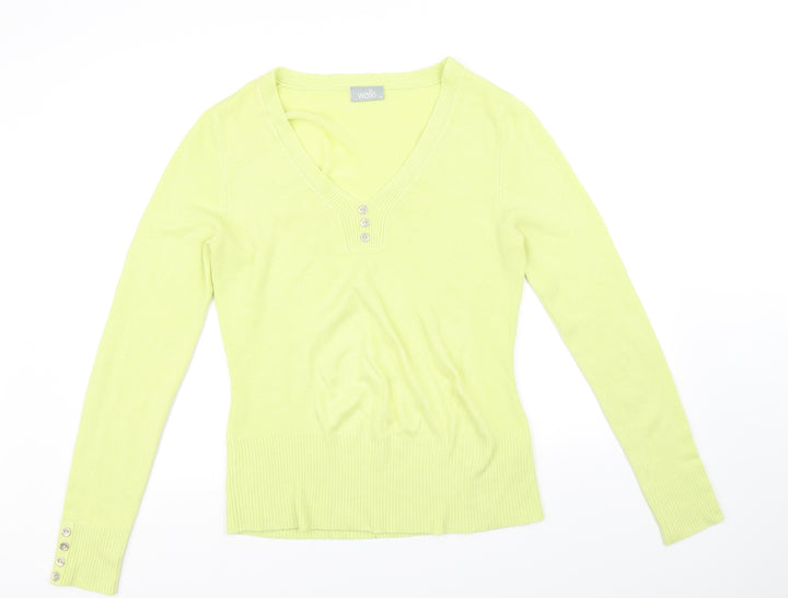 Wallis Womens Yellow   Basic Blouse Size 12