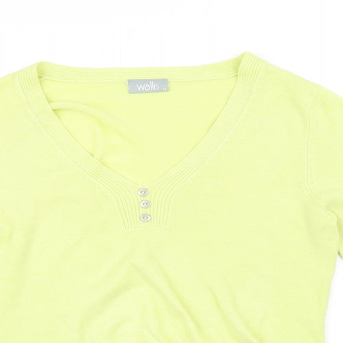 Wallis Womens Yellow   Basic Blouse Size 12