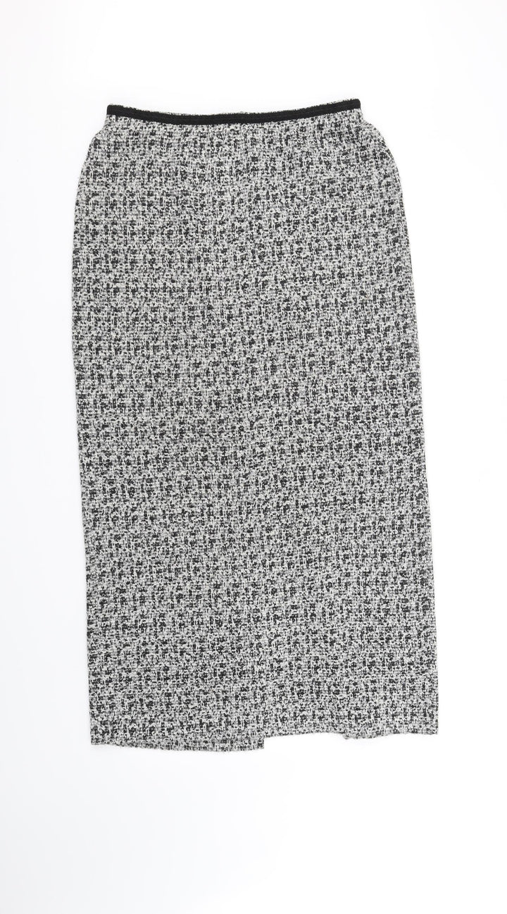M&S Collection Womens Grey   Flare Skirt Size 12