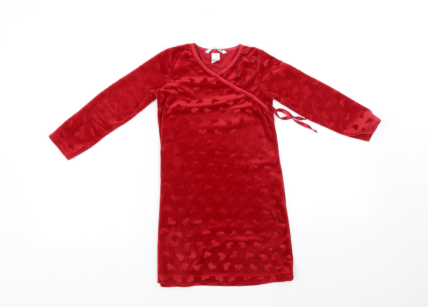 H&M Girls Red   Fit & Flare  Size 4-5 Years