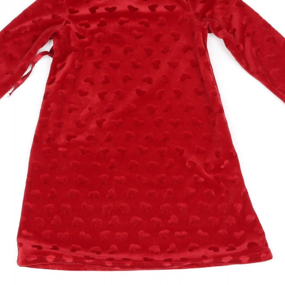 H&M Girls Red   Fit & Flare  Size 4-5 Years