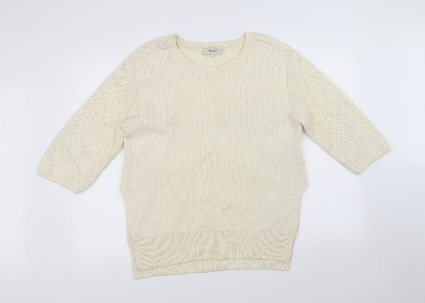 Selected Femme Womens Beige   Pullover Jumper Size S