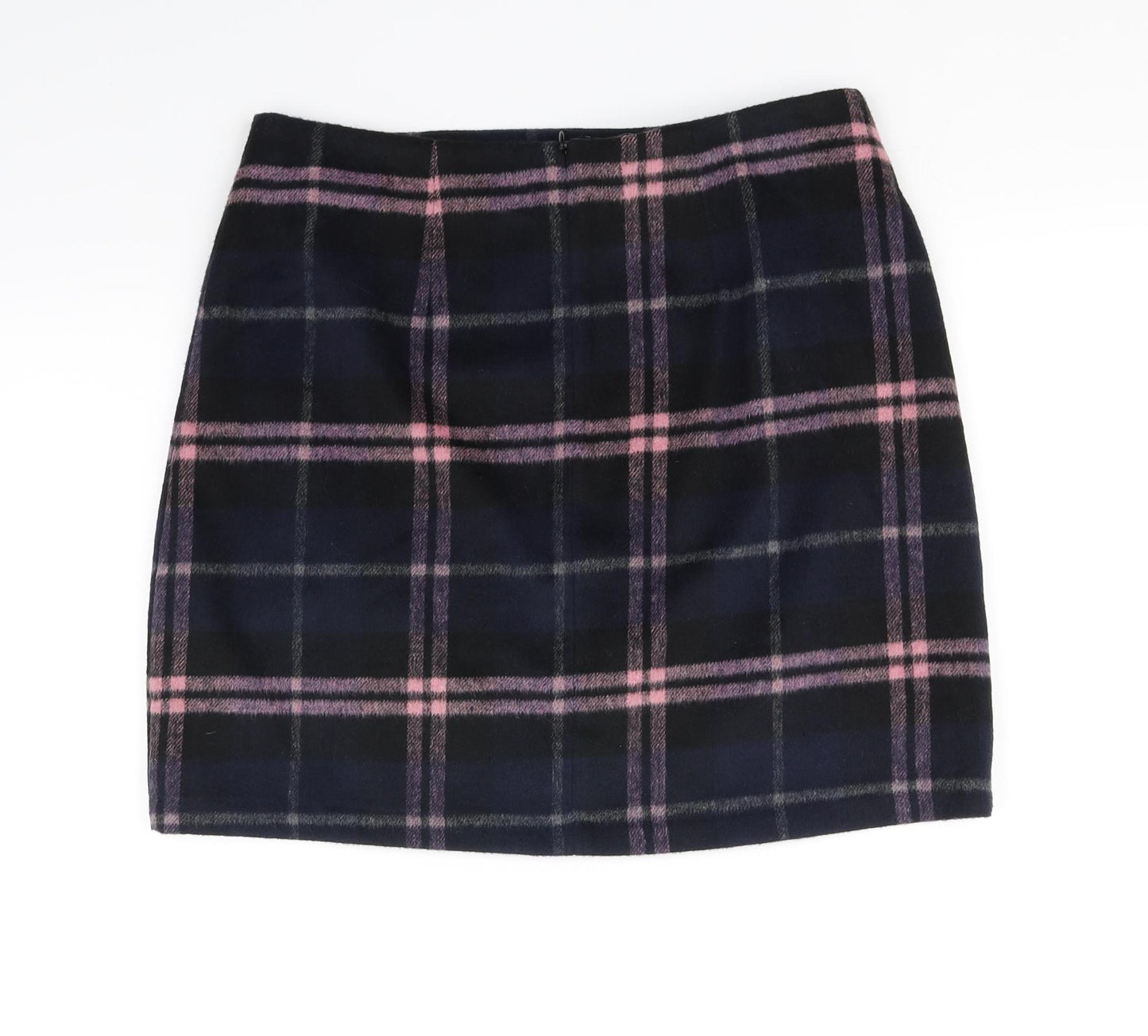 Peacocks Womens Blue Check  A-Line Skirt Size 12