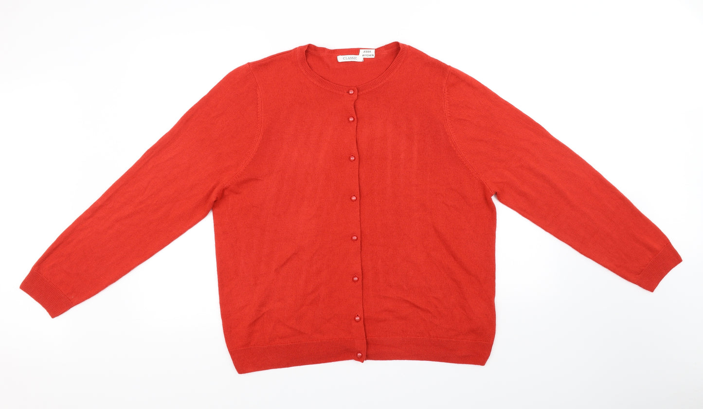 Classic Womens Orange   Pullover Jumper Size 20