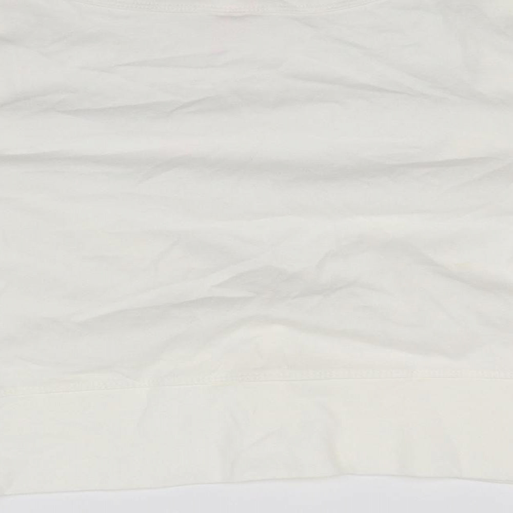 E-vie Womens White   Cardigan Jumper Size 14