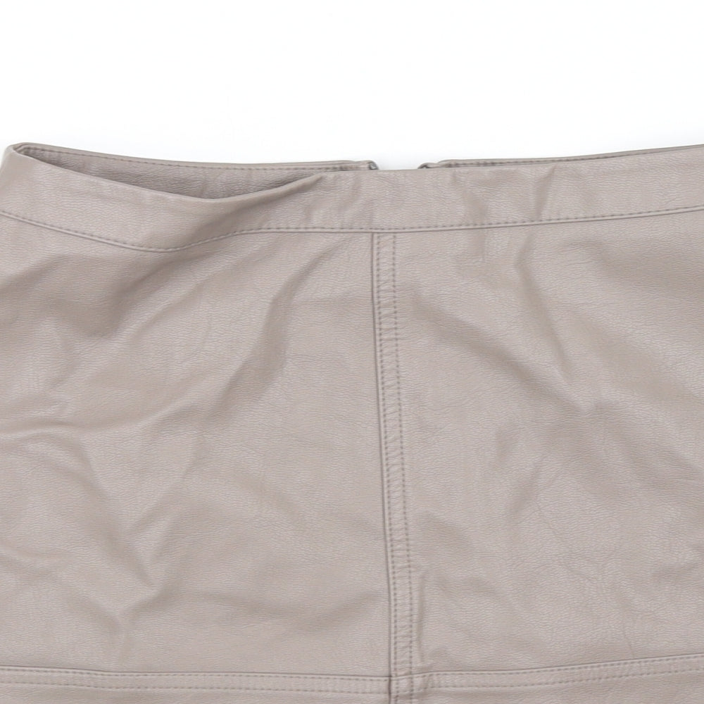 New Look Womens Beige   Flare Skirt Size 8