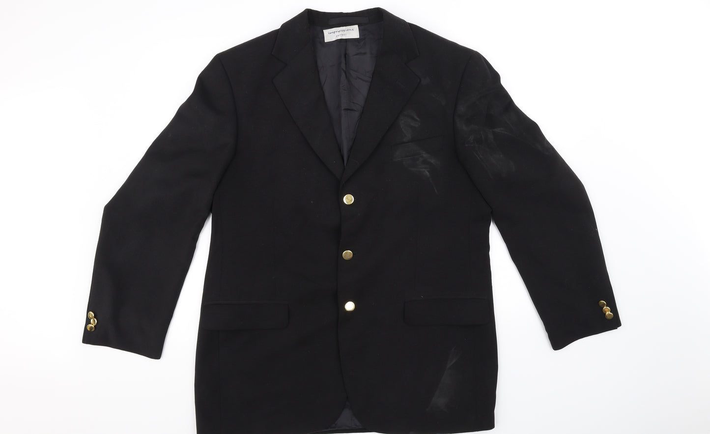 Impressions Perfect Mens Black   Jacket Blazer Size 42