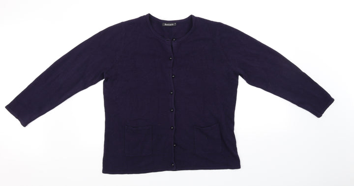 Bonmarche Womens Blue Cardigan Jumper Size M