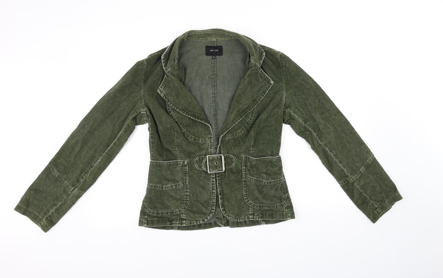 Per Una Womens Green   Jacket Coat Size 10