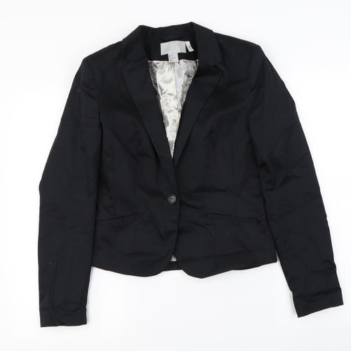 H&M Womens Black   Jacket Blazer Size 8