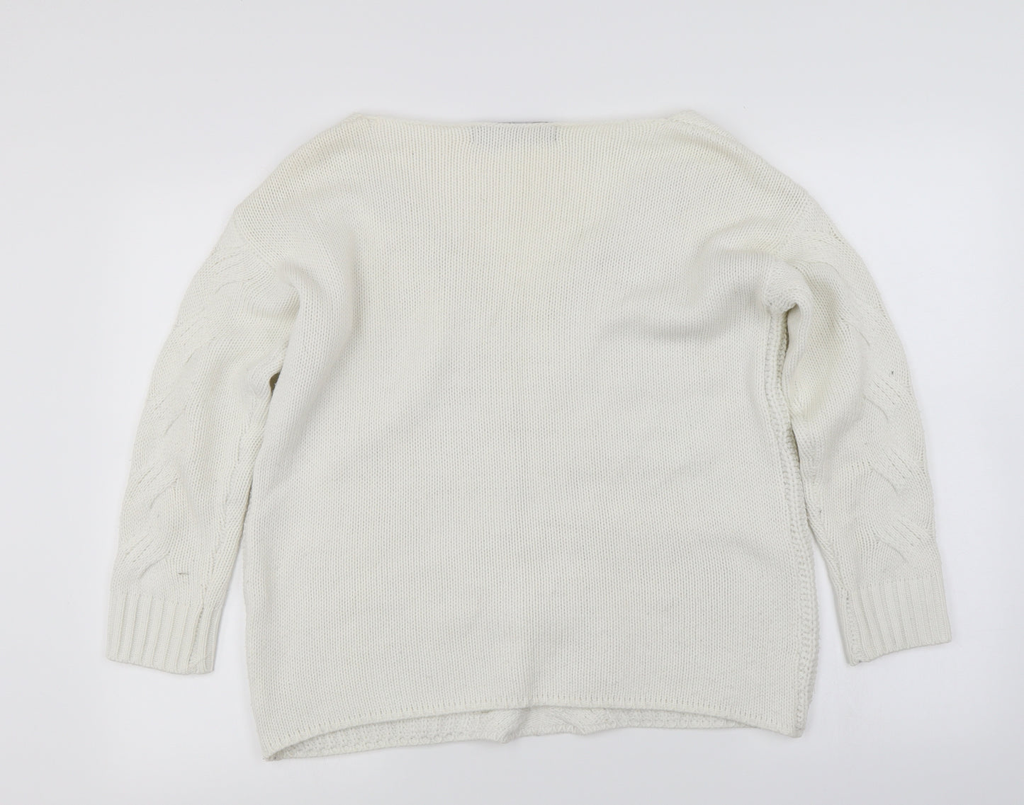 Yoins Womens Ivory   Pullover Jumper Size M