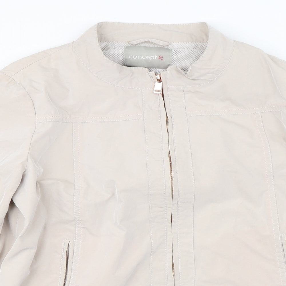 Concept K  Womens Beige   Jacket Coat Size 14