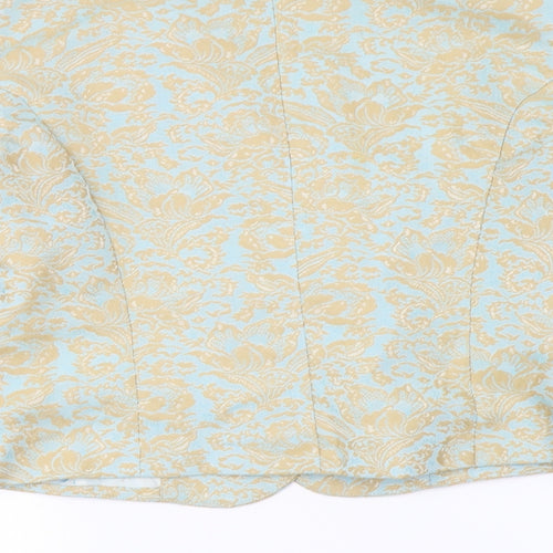 ICE Womens Gold   Jacket Blazer Size 8