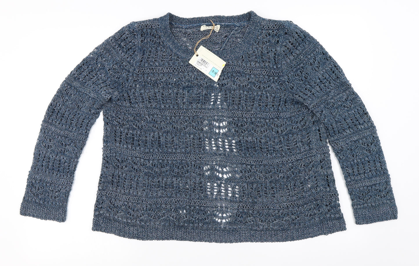 Indigo Womens Blue   Pullover Jumper Size 14