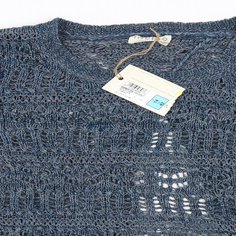 Indigo Womens Blue   Pullover Jumper Size 14
