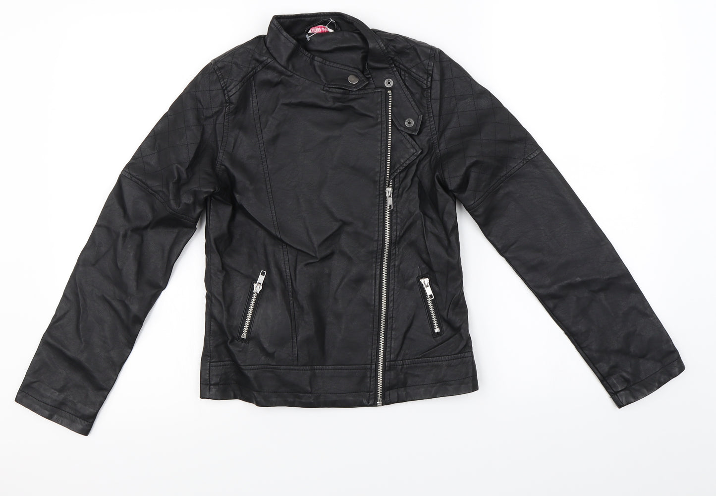 Miss Evie   Girls Black   Jacket Coat Size 11-12 Years