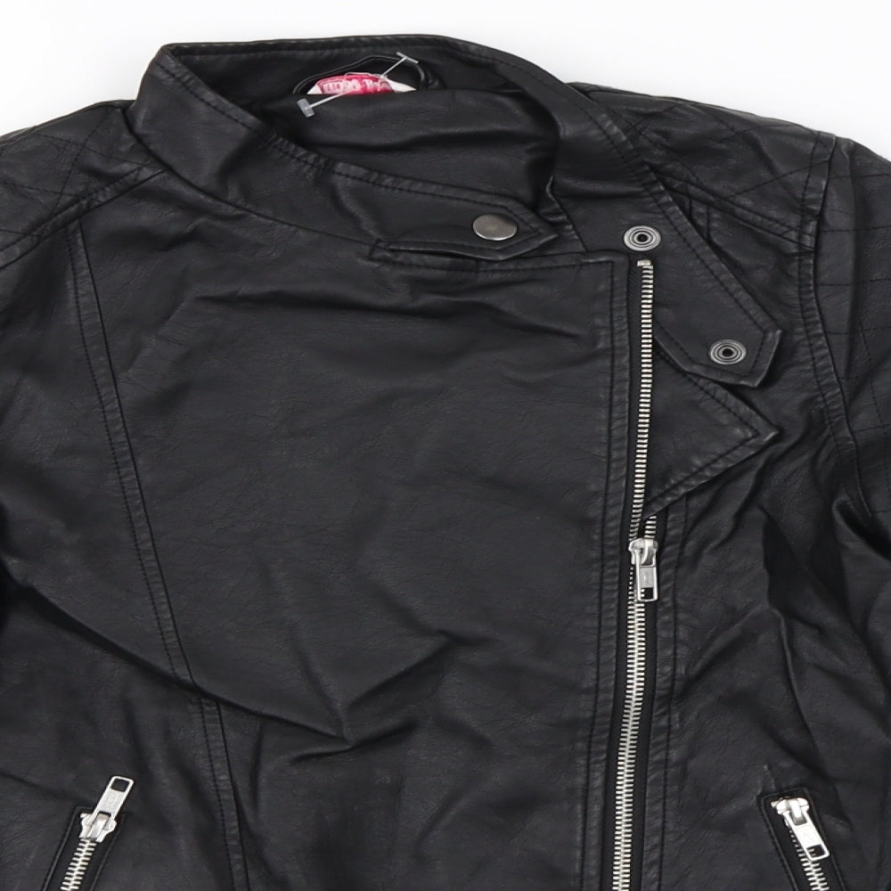 Miss Evie   Girls Black   Jacket Coat Size 11-12 Years