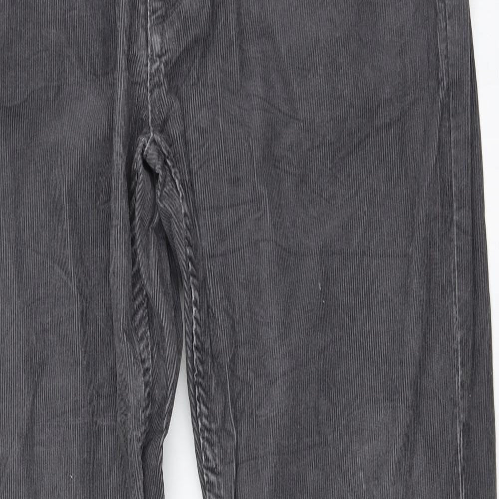 White Stuff Womens Grey  Corduroy Straight Jeans Size 32 in L30 in