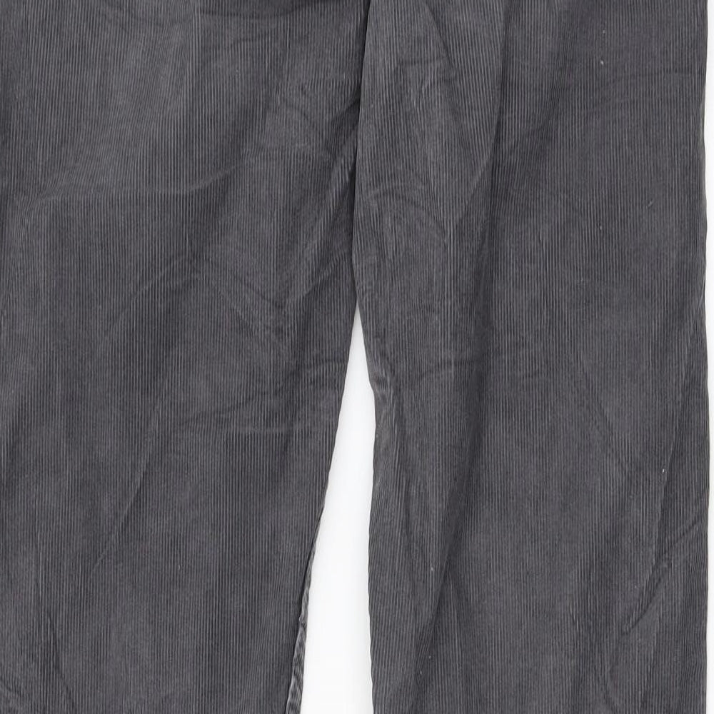 White Stuff Womens Grey  Corduroy Straight Jeans Size 32 in L30 in