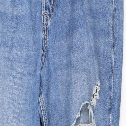 H&M Womens Blue   Straight Jeans Size 8 L25 in