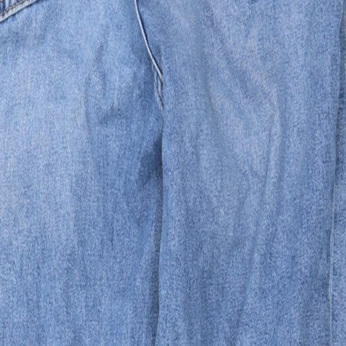 H&M Womens Blue   Straight Jeans Size 8 L25 in