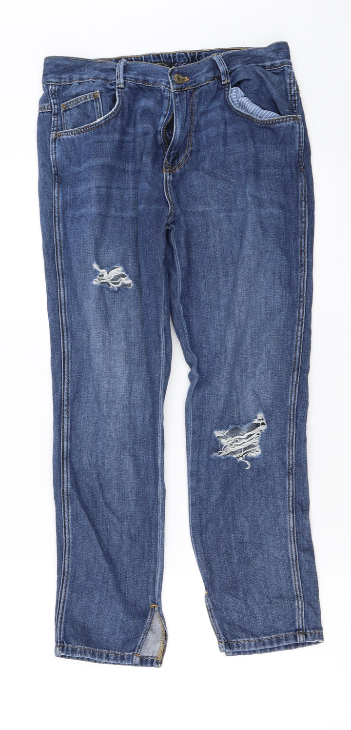 Zara Womens Blue   Straight Jeans Size 28 in L24 in