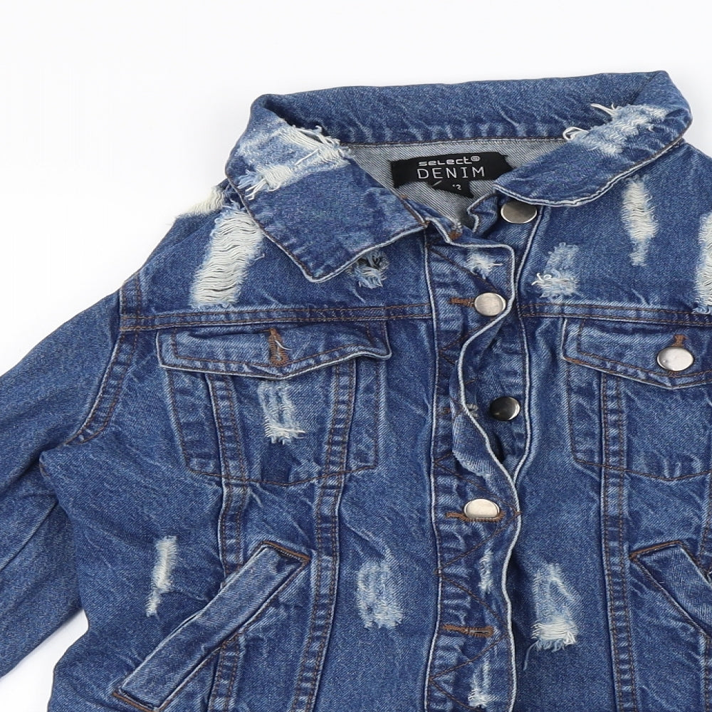 Select Womens Blue   Jacket Coat Size 12