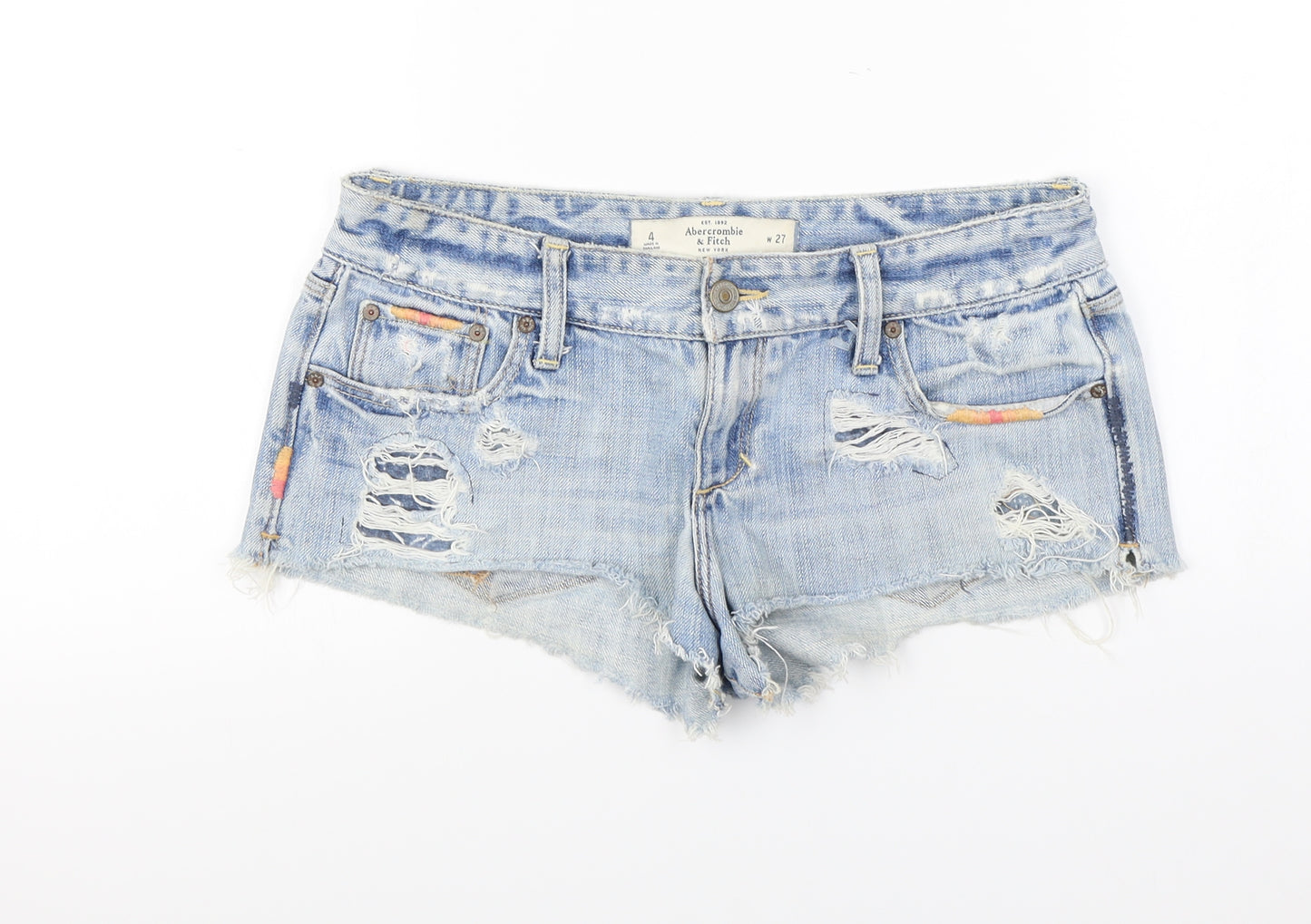 Abercrombie & Fitch Womens Blue   Cut-Off Shorts Size 27 in