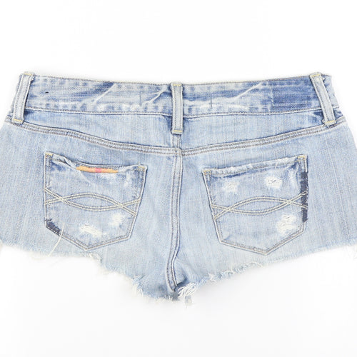 Abercrombie & Fitch Womens Blue   Cut-Off Shorts Size 27 in