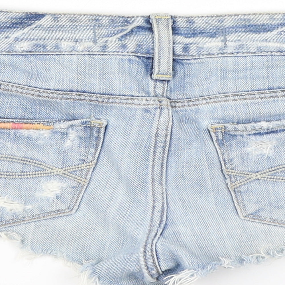 Abercrombie & Fitch Womens Blue   Cut-Off Shorts Size 27 in